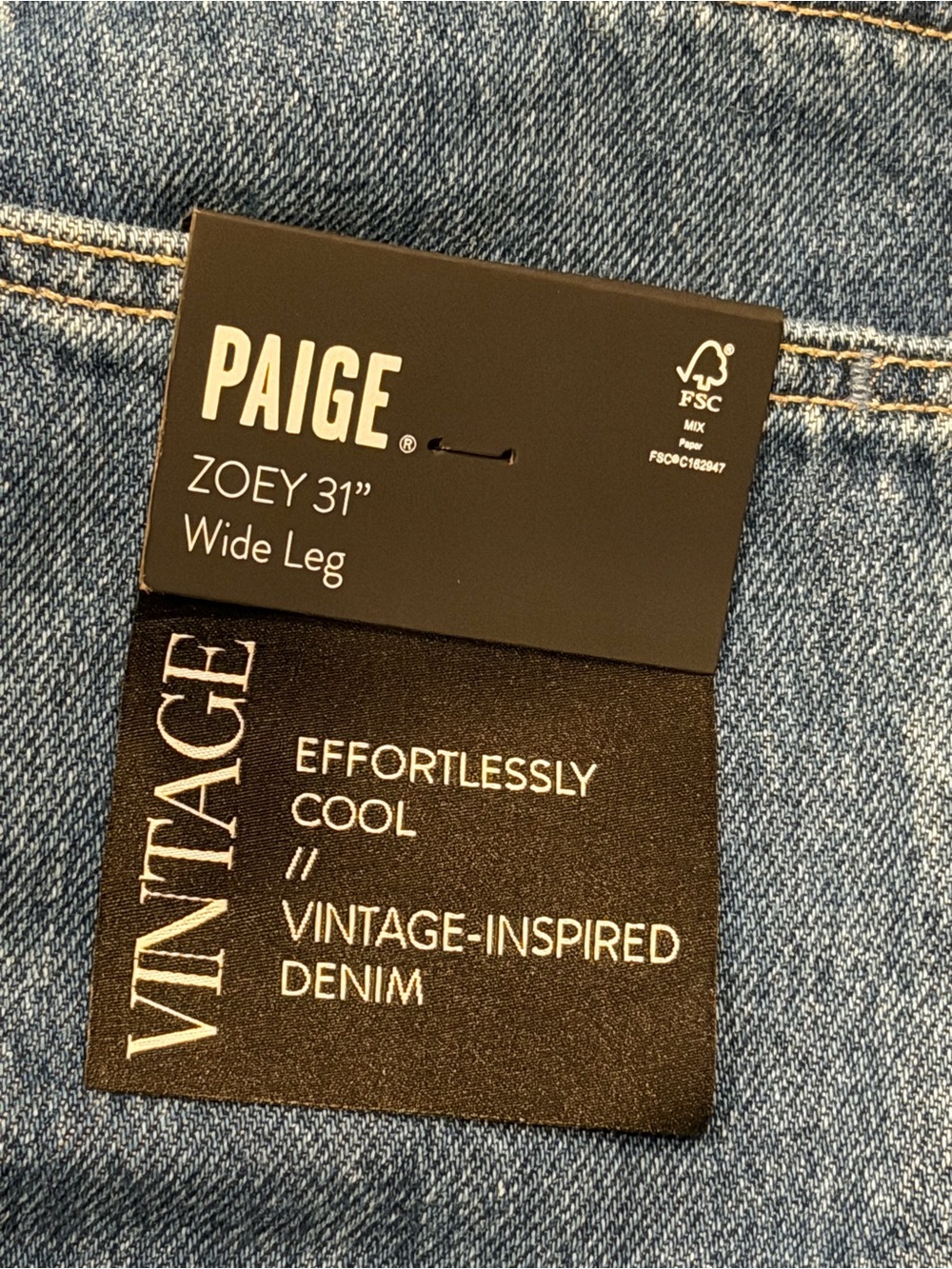 Paige Jeans Womens Blue Denim Zoey Wide Leg High Rise Boho Size 29 - Picture 14 of 16